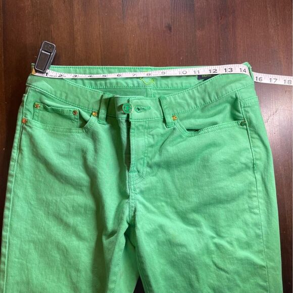 C. Wonder Skinny Crop Bright Green Denim Jeans Women’s Size 30 EUC - Picture 10 of 13
